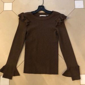 Alice and Olivia ruffle top